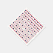 Serviette En Papier Étoiles et rayures 4 juillet (Coin)