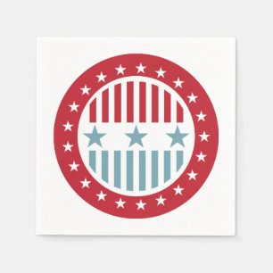 Serviette En Papier Étoiles et rayures 4 juillet ensemble de serviette