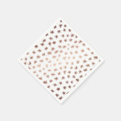 Serviette En Papier Étoiles métalliques - cuivre (Coin)