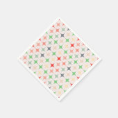 Serviette En Papier Étoiles modernes du milieu du siècle (Coin)