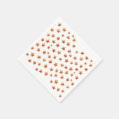 Serviette En Papier Etoiles orange : Anniversaire (Coin)