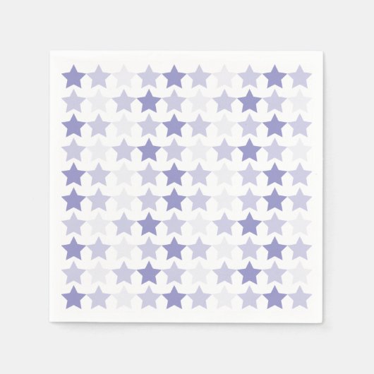 Serviette En Papier Étoiles Patriotique Blue Ombre (Devant)
