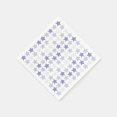 Serviette En Papier Étoiles Patriotique Blue Ombre (Coin)