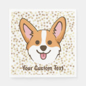 Serviette En Papier Étoiles personnalisées de Chien Chien Chien Chien  (Devant)