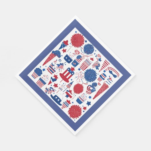 Serviette En Papier Étoiles, rayures et shenanigans serviettes en papi (Coin)