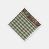 Serviette En Papier Étoiles rouillées Vert (Coin)