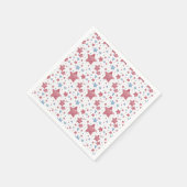 Serviette En Papier Étoiles texturées 4 juillet célébration (Coin)
