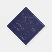 Serviette En Papier Étoiles triangulaires d'été de l'hémisphère Nord (Coin)