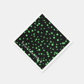 Serviette En Papier Étoiles vertes brillantes Fête d'anniversaire Pers (Coin)