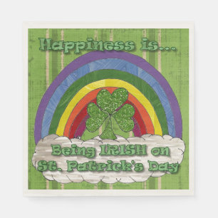 Serviette En Papier Être Irlandais à la Saint-Patrick