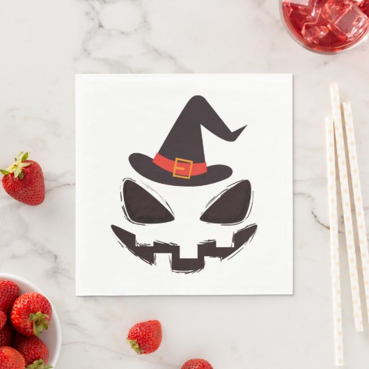 Serviette En Papier être sorcière halloween chemise pour halloween (En situation)