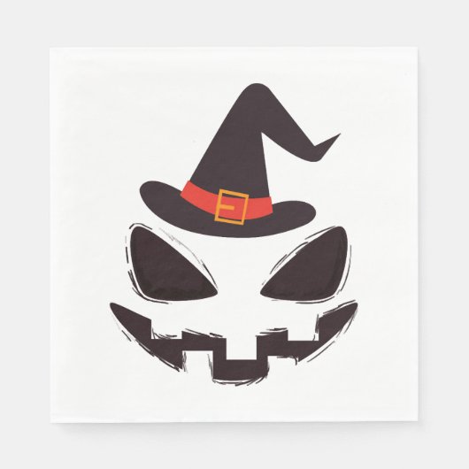 Serviette En Papier être sorcière halloween chemise pour halloween (Devant)