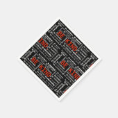 Serviette En Papier Être un texte inspirant sur le noir (Coin)