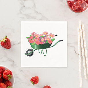 Serviette En Papier Étrier Plein De Fleurs Papier Serviettes