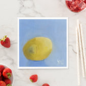 Serviette En Papier Étude sur le citron (En situation)