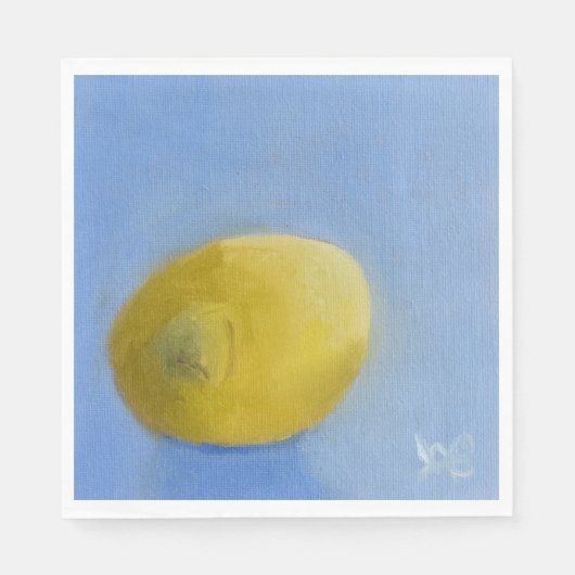 Serviette En Papier Étude sur le citron (Devant)