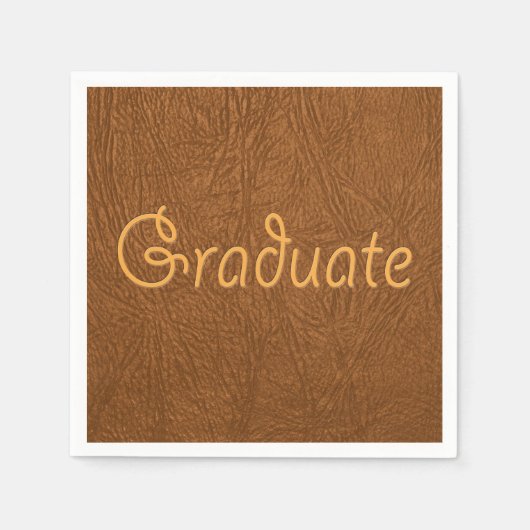 Serviette En Papier Étudiant Brown en cuir de vache Regarder (Devant)