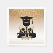 Serviette En Papier Étudiant - Classe de 20XX - Parties scintillant d' (Devant)