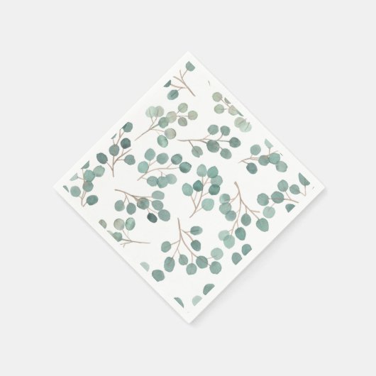 Serviette En Papier Eucalyptus (Coin)