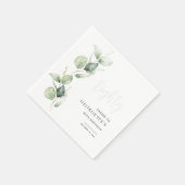 Serviette En Papier Eucalyptus 80e Anniversaire papier (Coin)