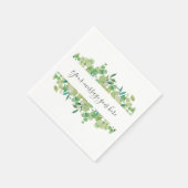 Serviette En Papier Eucalyptus Floral (Coin)
