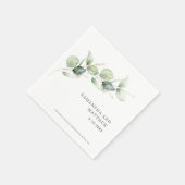 Serviette En Papier Eucalyptus Foliage Papier de mariage (Coin)