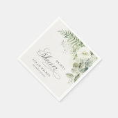 Serviette En Papier Eucalyptus fougère verdure feuillage douche de mar (Coin)