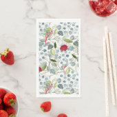 Serviette En Papier Eucalyptus Kangaroo Paw motifs floraux (En situation)