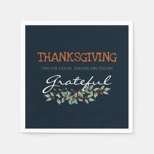 Serviette En Papier Eucalyptus moderne se sentant gracieux (Devant)