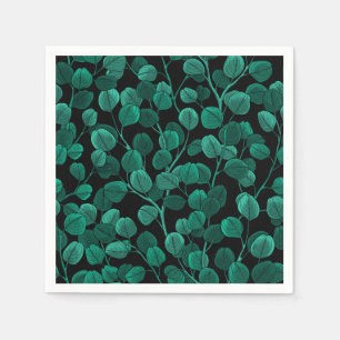 Serviette En Papier Eucalyptus noir