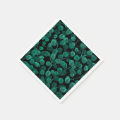 Serviette En Papier Eucalyptus noir (Coin)