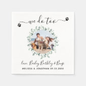 Serviette En Papier Eucalyptus Nous Faisons Trop Personnalisé Chien Ph (Devant)