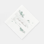 Serviette En Papier Eucalyptus rustique (Coin)