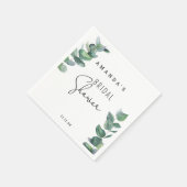 Serviette En Papier Eucalyptus - Shower de mariage (Coin)