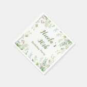 Serviette En Papier Eucalyptus Verdure Feuille fête d'anniversaire (Coin)