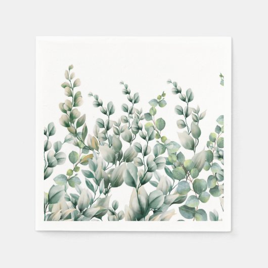 Serviette En Papier Eucalyptus vert (Devant)