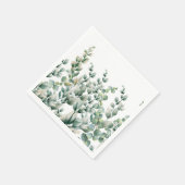 Serviette En Papier Eucalyptus vert (Coin)