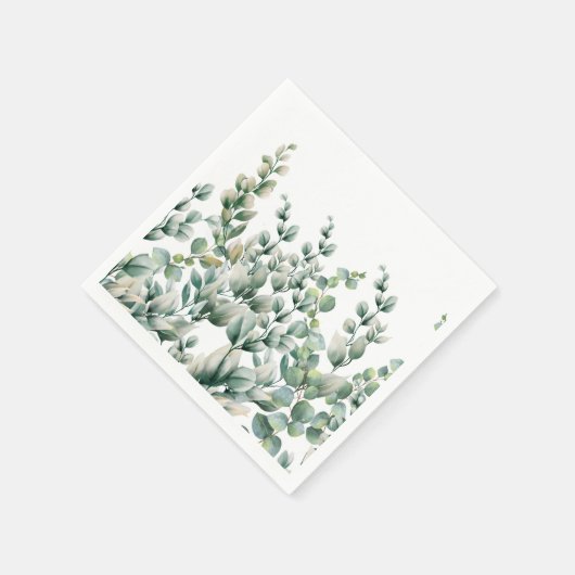 Serviette En Papier Eucalyptus vert (Coin)