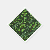 Serviette En Papier Eucalyptus vert foncé (Coin)
