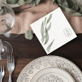 Serviette En Papier Eucalyptus Wedding Reception Napkins