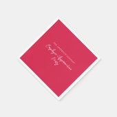 Serviette En Papier Événement d'appréciation de l'employé rouge (Coin)