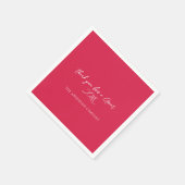 Serviette En Papier Événement d'appréciation de l'employé rouge (Coin)
