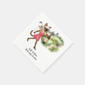 Serviette En Papier Événement de dégustation de vin de golf (Coin)