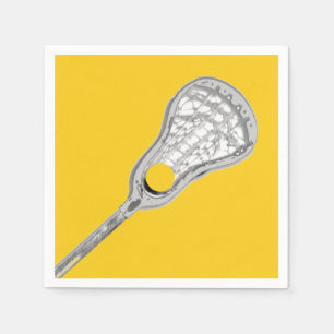 Serviette En Papier Événement de fête de lacrosse féminin