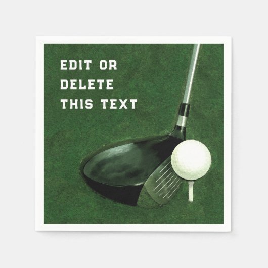 Serviette En Papier Événement de golf (Devant)