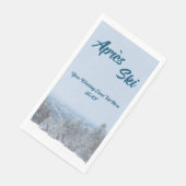 Serviette En Papier Événement de mariage d'après-ski en forêt de monta (Coin)