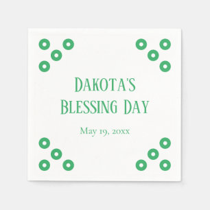Serviette En Papier Événement spécial Green Polka-dot