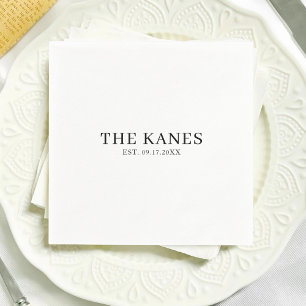 Serviette En Papier Événements de mariage personnalisés Décoration de