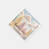 Serviette En Papier Evergreen Winter Wonderland (Coin)