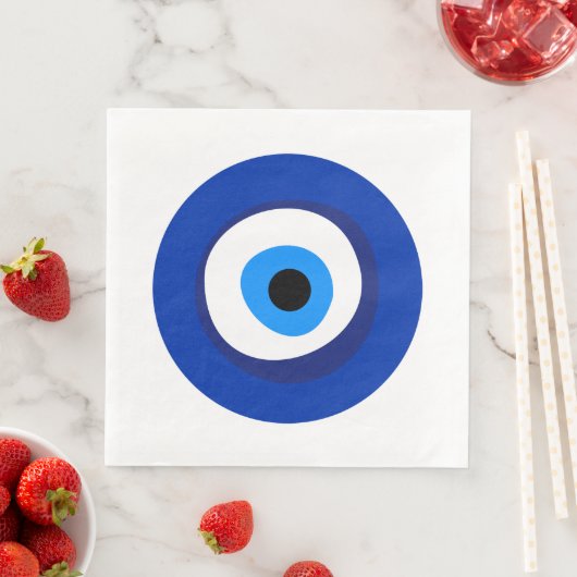 Serviette En Papier evil eye ancient symbol antiquity talisman superst (En situation)